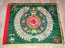 The Royal Regiment of Wales 1st battalion Regimental colours flag.