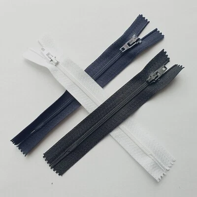 Spiral Reißverschluss von Opti in 3 Farben 8cm 10cm 12cm und 14cm nicht teilbar - Bild 1 von 3