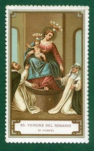  santino Madonna holy card  Image Pieuse  Ss Vergine del Rosario di Pompei - Picture 1 of 1