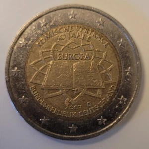 Seltene 2 Euro Münze 2007 D Römische Verträge 50 Jahre - Bild 1 von 2