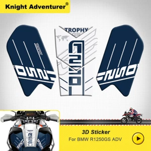 For 2019-2023 BMW R1250GS ADV GS Trophy 3D Gel Fuel Tank Protector Pad Sticker o - Picture 1 of 9