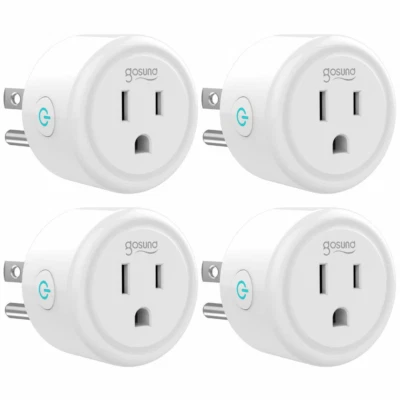 GOSUND 1/2/4PCS WiFi Smart Plug Socket Outlet Voice Control Works with Alexa & Google