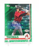 ALEK THOMAS 2019 Topps Pro Debut GREEN PARALLEL Autograph rookie DBACKS AUTO /99