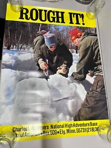 BSA Rough it! Charles L. Sommers National High Adventure` Poster 32" X 24" 