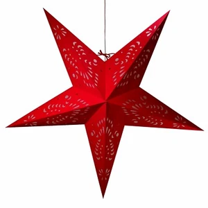 Paper Star Lights - 3D Star Lantern Decorations with 12 Foot Power Cord Included - Picture 1 of 81