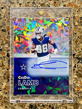 Ceedee Lamb 2022 Panini NATIONAL AUTOGRAPH 07/20 CRACKED ICE Gem Mint Rare SSP