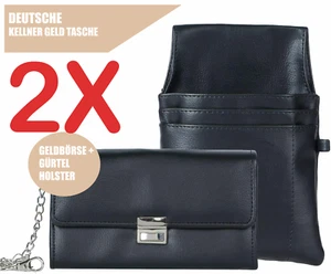 2 Stück Kellner Taxi Geldtasche Portemonnaie Kellnertasche Gastro Gürtel Holster - Bild 1 von 6