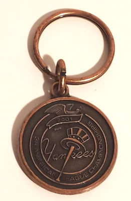 NEW YORK NY YANKEES BASEBALL MLB SGA STADIUM KEY CHAIN KEYRING HEBREW NATIONAL - Image 1 of 2