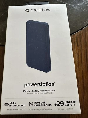 Batería Portátil Mophie Powerstation 8000mAh con Puerto USB-C/USB-A -Gris Espacial Foto 1 de 3