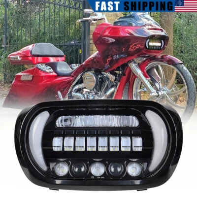 Luces de señal de giro de haz alto/bajo LED dobles para Harley Road Glide 2005-2013 Foto 1 de 4