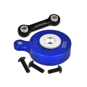 GPM Alum 7075 Direct Mount Servo Saver (25T Spline) w/ Fix Link Blue for ARRMA - Picture 1 of 2