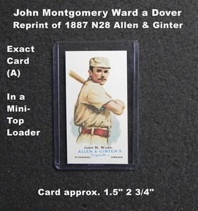 JOHN MONTGOMERY WARD Dover Reprint 1887 ALLEN & GINTER'S _ Card (A) +Mini Holder