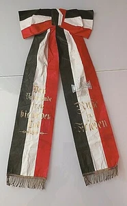 AUTHENTIC GERMANY WW1 FALLEN SOLDIER BANNER RIBBON HONOUR MEMORY IRON CROSS - Picture 1 of 8