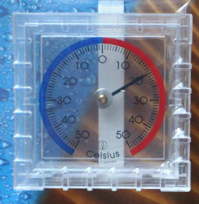 Fensterthermometer analog Fenster Thermometer Außenthermometer Fensterscheibe - Bild 1 von 2