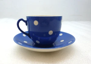 Vintage T.G. Green & Co. Ltd. 'Blue Domino' Polka Dot Cup and Saucer - Bild 1 von 3