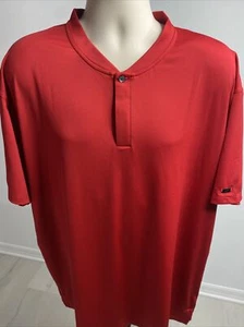 Men's Tiger Woods Nike Dri-Fit Standard Fit Mock Neck Polo Sz XXL Free Shipping - Picture 1 of 7
