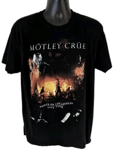 Motley Crue 2009 Tour T Shirt XL Saints of Los Angeles Concert Tee Black Band - Picture 1 of 13