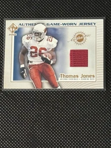 2002 Pacific Private Stock Reserve Thomas Jones Game Worn Jersey - Picture 1 of 2