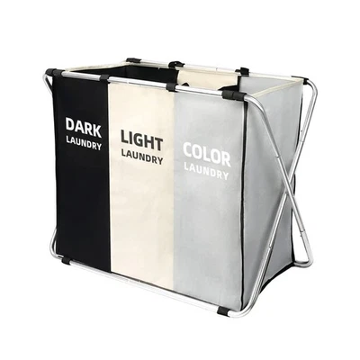 Foldable Laundry Hamper 180L, Large Storage Basket, Closet Organizer, Multicolor - Image 1 of 4