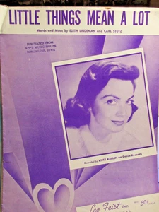 Noten - Little Things Mean a Lot - Leo Fiest 1954 - Bild 1 von 3