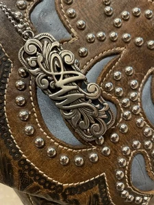 American West Lederhandtasche 14" x 10" - Bild 1 von 12