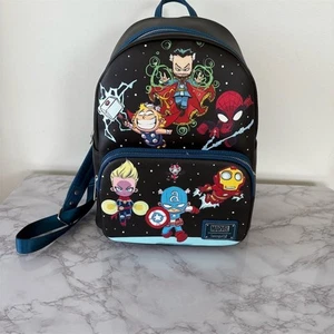 Loungefly Marvel Chibi Avengers Mini Rucksack Mehrfarbig Unisex Neu Mit Etikett - Bild 1 von 5