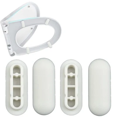 YISIFEINUO Toilet WC Seat Buffer Set Toilet Seat Bumper Noise Dampening Bumpers Gasket