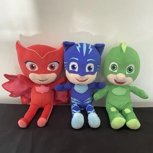 PJ Masks Interactive Plush Toys Catboy Owlette Gekko Working Just Play - Picture 1 of 20