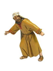 Arabischer Schäferhund zieht Landi Moranduzzo 10 cm - Schäferhunde für Krippe - Bild 1 von 3