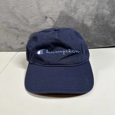 Gorra de béisbol Champion para hombre con correa trasera azul bordado logotipo ajustable Foto 1 de 4