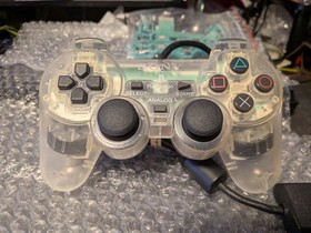 Crystal Clear Sony Dual Shock 2 for PlayStation 2 SCPH-10010 Restored and Tested