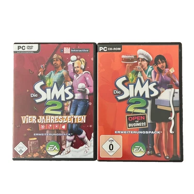 Die Sims 2 Vier Jahreszeiten & Open for Business Add-On PC-DVD ROM Games OVP - Bild 1 von 4