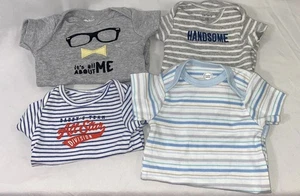 Drei Neugeborene Body und Shirt Größe 0, 3 und 3-6 Monate - Bild 1 von 10