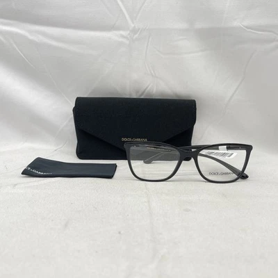 Женские квадратные тонкие легкие очки Dolce & Gabbana DG5026 черные - Изображение 1 из 4