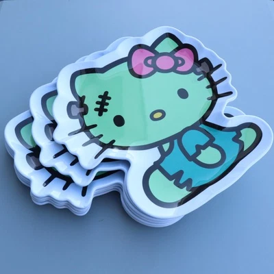 Hello Kitty 塑料派对盘子 7 件万圣节南瓜 — 第 1/4 张图片