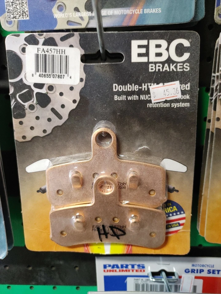 Pastillas de freno delanteras sinterizadas EBC HH para Harley 2008-17 Dyna 08-14 Softail FA457HH Foto 1 de 1