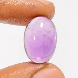 Natural Amethyst Loose Gemstone Oval Shape Cabochon For Ring 14.5 Ct. 18X13X8 mm - Picture 1 of 1