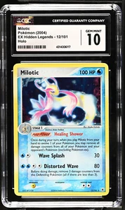 CGC 10 Gemas Como Nuevo - Tarjeta de Pokémon - EX Leyendas Ocultas 12/101 - Milotic Holo - Imagen 1 de 2