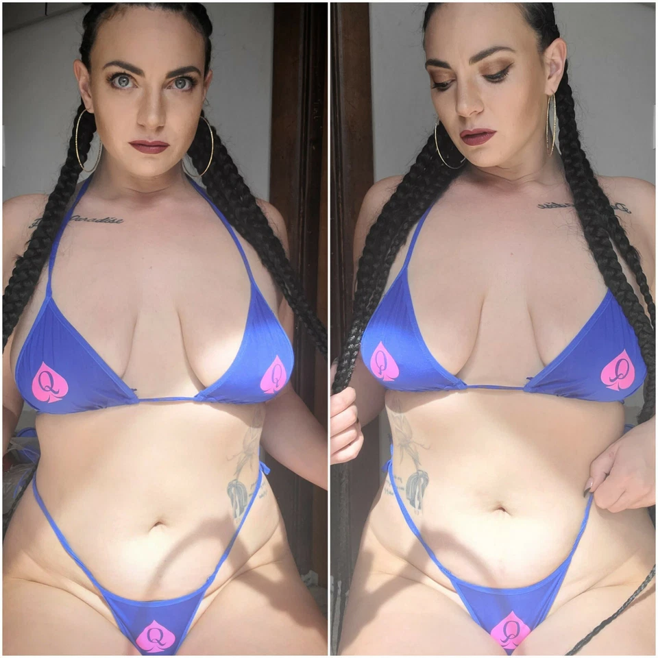 Skimpy QOS Queen Of Spades Brazilian Bikini - Vixen BBC Hotwife Swinger Sissy - Image 1 of 1