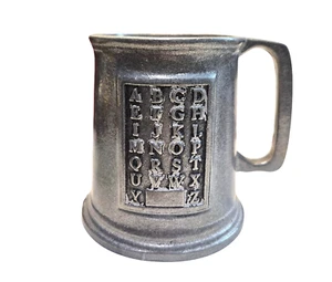Wilton RWP Zinn Alphabet Becher Stein Krug Tasse 3,5" hoch - Bild 1 von 6