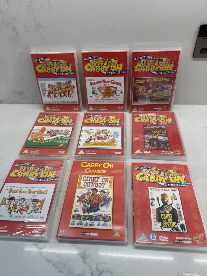 The Classic Carry On Film Collection Movies DeAgostini, Screaming Girls Abroad - Image 1 of 4