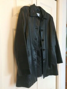 Anonymous Soft Lambs Leather Black Jacket Women’s PS Pit-Pit 19” Length 30” - Bild 1 von 8
