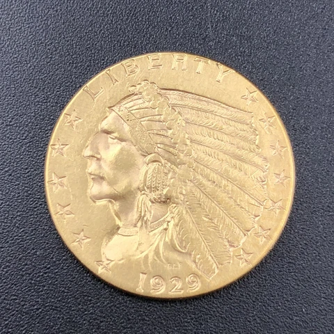1929 $2.50 Quarter Eagle Gold Indian Cover