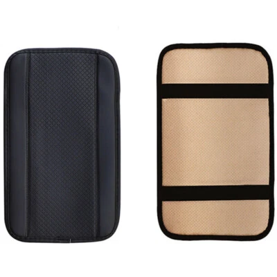 Car Armrest Cushion Leather Arm Rest Pad for Console Elbow Support Protector Mat - Image 1 of 4