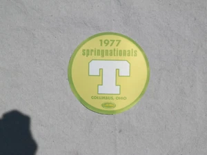 ULTRA-RARE/Vintage Style NHRA 1977 SPRINGNATS Windshield "T" Vinyl Sticker 35 - Picture 1 of 2