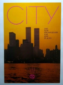 City ES 160 Jukebox FLYER Phonograph Music Brochure Foldout Twin Towers NYC NSM  - Picture 1 of 5