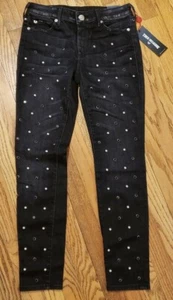 Neu mit Etikett True Religion Halle Damenjeans mit Perlen und Kristallverzierung, Größe 27 - Bild 1 von 5