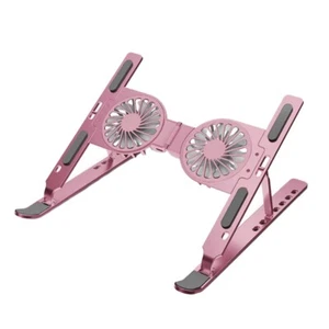 Foldable Laptop Cooling Stand with RGB Light and Aluminum Alloy Construction - Picture 1 of 18