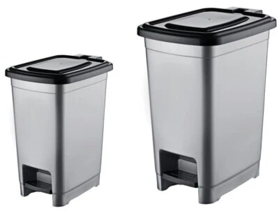 Mülleimer Treteimer Abfalleimer mit Pedal für Küche Bad Abfallbehälter Schmal - Bild 1 von 2