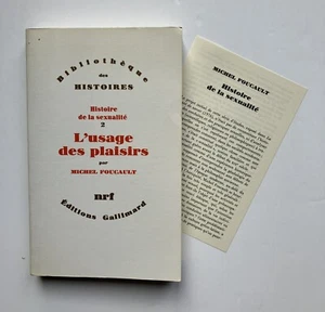 Michel FOUCAULT " L'usage des plaisirs " E.O. Gallimard, 1984 - Foto 1 di 1